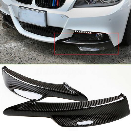 2ピース カーボンファイバー スタイル フロント バンパー スプリッタ スポイラー 適用: BMW E90 E91 328I 325I LCI Mテック 2009 2010 2011 AL FF 7496 AL :502677670:オートパーツエージェンシー