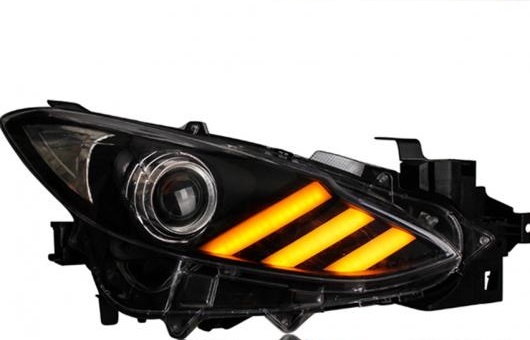 ヘッドライト 適用: マツダ 3 アクセラ LED ヘッドランプ デイタイムランニングライト DRL バイキセノン HID 4300K〜8000K 35W・55W AL HH 0082 AL :502725700:オートパーツエージェンシー