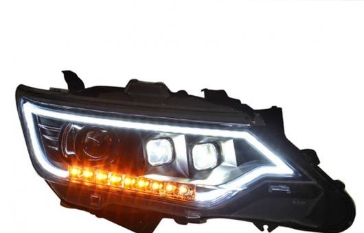 ヘッドライト 適用: トヨタ カムリ 2015 LED ヘッドランプ デイタイムランニングライト DRL バイキセノン HID 4300K〜8000K 35W・55W AL HH 0163 AL :502726510:オートパーツエージェンシー