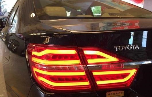 テール ライト 適用: トヨタ カムリ LED テールライト 2015 ランプ リア DRL + ブレーキ パーク シグナル レッド AL HH 0202 AL :502726900:オートパーツエージェンシー