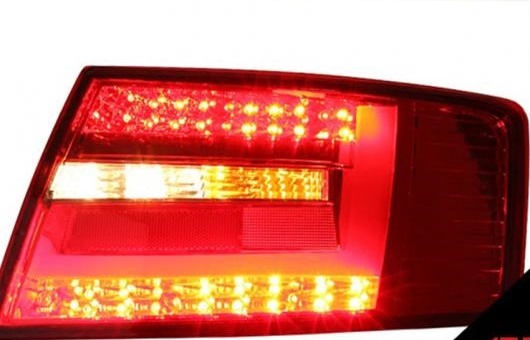 適用: アウディ/AUDI A6 テールライト 2009 2012 LED テール ライト リア ランプ DRL + ブレーキ パーク シグナル ストップ レッド AL HH 0218 AL : 502727060 : オートパーツエージェンシー