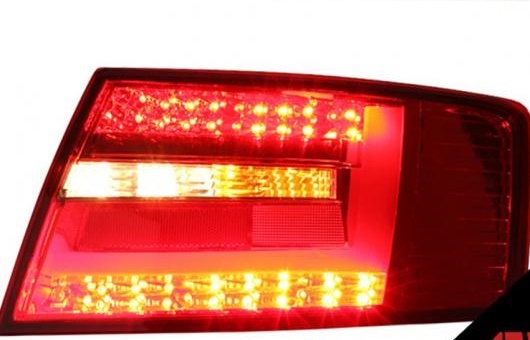 適用: アウディ/AUDI A6 テールライト 2009 2012 LED テール ライト リア ランプ DRL + ブレーキ パーク シグナル ストップ レッド AL HH 0218 AL : 502727060 : オートパーツエージェンシー