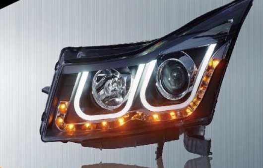 適用: シボレー/CHEVROLET クルーズ ヘッドライト 09 14 LED ヘッドランプ DRL プロジェクター H7 HID 4300K〜8000K 35W・55W AL HH 0313 AL :502728010:オートパーツエージェンシー