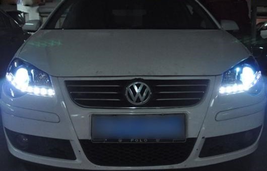 適用: VW フォルクスワーゲン/VOLKSWAGEN ポロ ヘッドライト 2008 2009 LED DRL レンズ ダブル ビーム H7 HID 4300K〜8000K 35W・55W AL HH 0330 AL :502728180:オートパーツエージェンシー