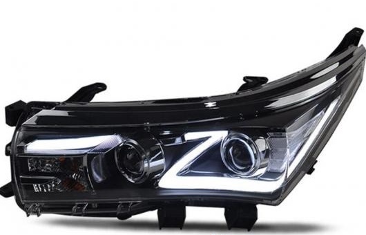 適用: トヨタ カローラ ヘッドライト 2014-2016 LED DRL レンズ ダブル