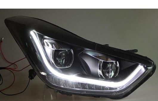 適用: ヒュンダイ/現代/HYUNDAI エラントラ ヘッドライト 2012 2015 LED DRL BI キセノン レンズ ハイ ロー 4300K〜8000K 35W・55W AL HH 0349 AL :502728370:オートパーツエージェンシー