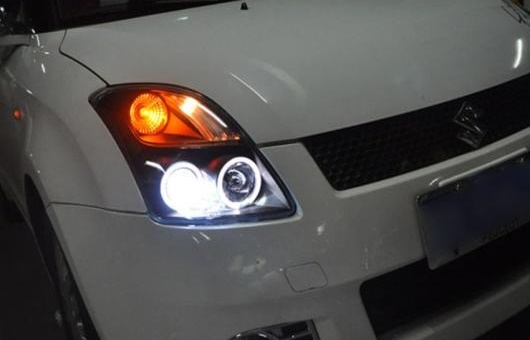 適用: スズキ スイフト ヘッドライト 2005 2011 LED DRL レンズ ダブル ビーム H7 HID キセノン BI 4300K〜8000K 35W・55W AL HH 0466 AL : 502729540 : オートパーツエージェンシー