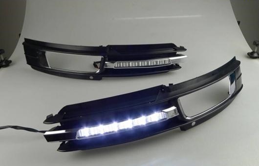 適用: アウディ/AUDI A6L 2009 2011 LED DRL 高光度 ガイド フォグ ランプ デイタイムランニングライト AL HH 0483 AL : 502729720 : オートパーツエージェンシー