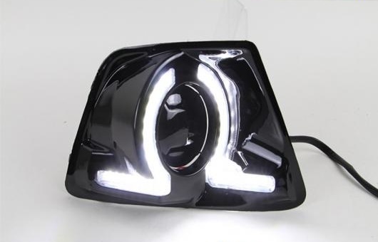 適用: フォード/FORD エコスポーツ 2013-2014 LED DRL 高光度 ガイド フォグ ランプ デイタイムランニングライト AL-HH-0585 AL