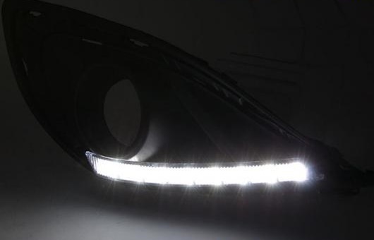 適用: マツダ MAZDA2 12-14 LED DRL フォグ ランプ デイタイム ランニング 高光度 ガイド ライト 35W ホワイト 5500K AL-HH-0834 AL