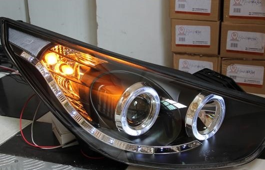 ヘッドランプ 適用: ヒュンダイ/現代/HYUNDAI IX35 2010 2013 LED ヘッドライト DRL H7/D2H HID キセノン BI 4300K〜8000K 35W・55W AL HH 0921 AL :502734160:オートパーツエージェンシー