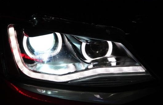 適用: VW フォルクスワーゲン/VOLKSWAGEN ジェッタ LED ヘッドライト 2012-2017 ヘッドランプ アセンブリ 4300K〜8000K 35W・55W AL-HH-0975 AL｜apagency