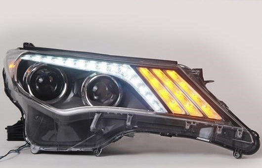 LED ヘッドランプ 適用: トヨタ RAV4 ヘッドライト 2013 2015 DRL H7 HID Q5 バイキセノン レンズ ロー 4300K〜8000K 35W・55W AL HH 1192 AL :502736870:オートパーツエージェンシー