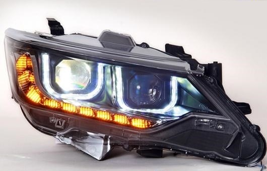 適用: トヨタ カムリ ヘッドライト 2015 LED GIT ヘッドランプ エンジェル アイ DRL H7 HID R20 バイキセノン 4300K〜8000K 35W・55W AL HH 1212 AL :502737070:オートパーツエージェンシー