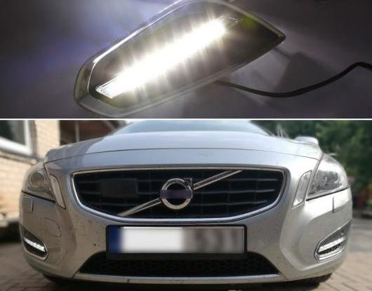 適用: ボルボ/VOLVO S60 V60 2011 2012 2013 ライト オフ スタイル リレー 防水 マット ABS DRL 12V LED  デイタイムランニングライト AL-HH-1507 AL - その他工具