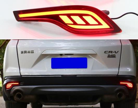 2ピース 適用: ホンダ CR-V CRV 2017 2018 マルチファンクション LED リア バンパー ライト リア フォグランプ オート バルブ タイプB・タイプC AL-HH-1578 AL｜apagency