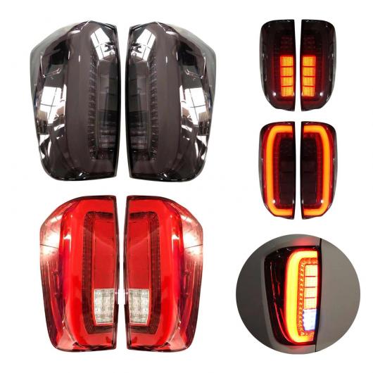 1ペア LED テール ライト 適用: 日産 ナバラ NP300 2015 2016 2017 2018 2019 LED テールライト リア ランプ パーキング ブラック・レッド AL HH 1826 AL :502745950:オートパーツエージェンシー 55,530円