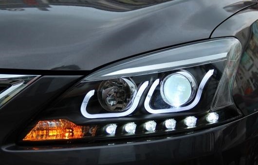 �w�b�h�����v �K�p: ���Y �V���t 2012-2015 LED �w�b�h���C�g DRL H7/D2H HID 4300K�`8000K 35W�E55W AL-HH-0915