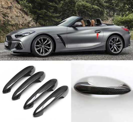 適用: BMW Z4 G29 M40I SDRIVE 25I M 2019 2020 アクセサリーカーボンファイバー オート アウター ドア ハンドル カバー 2ドア AL-II-1123 AL