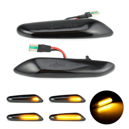 2ピース LED ダイナミック サイド マーカー ウインカー シーケンシャル ライト 適用: BMW E90 E91 E92 E60 E87 E82 シーケンシャル AL II 1753 AL : 502860190 : オートパーツエージェンシー