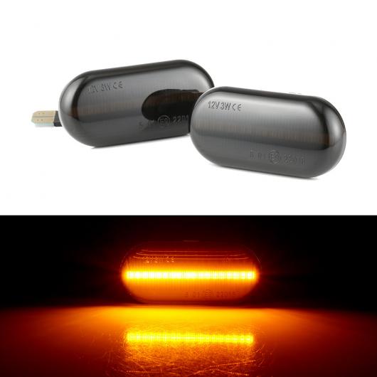 2ピース LED ダイナミック サイド マーカー ウインカー シーケンシャル ライト 適用: ルノー/RENAULT クリオ 1 2 カングー メガーヌ エスパス AL-II-1847 AL｜apagency｜06