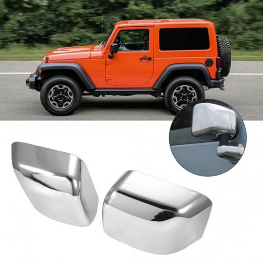 2ピース サイド バックミラー ミラー カバー シェル トリム 適用: ジープ/JEEP ラングラー JK 2007 2017 AL JJ 0176 AL :503124720:オートパーツエージェンシー