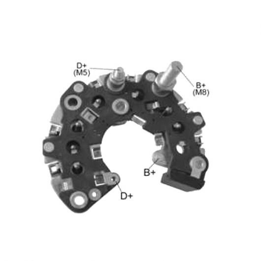 オルタネーター ジェネレーター 整流器 ブリッジ 適用: ISK005 1ピース AL-JJ-1282 AL
