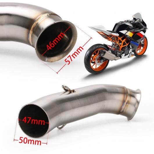 バイク エキゾースト マフラー ミドル リンク パイプ 適用: スズキ GSXR600 GSXR750 エキゾースト 2011-2017 K11 ラウンド リンク タイプ001 AL-JJ-4362 2輪 ALの画像