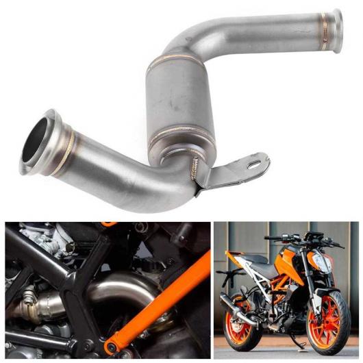 ステンレス スチール エキゾースト パイプ 触媒 コンバータ リムーブ ディキャタライザー エキゾースト MID リンク パイプ 適用: KTM 125 250 AL JJ 7722 AL :503293240:オートパーツエージェンシー