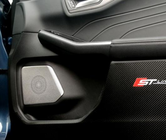 本物の製品を販売する 適用: フォード/FORD エクスプローラー ST U625 2020 2021 ステンレス スチール スピーカー カバー インテリア トリム サイド ドア ブラック AL-KK-0035 AL