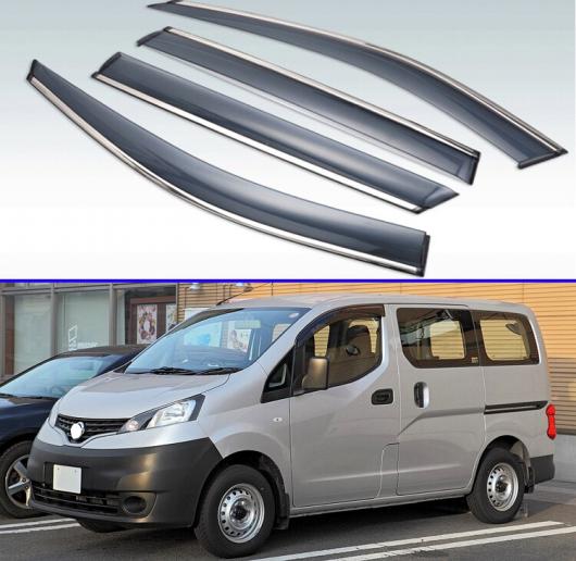 適用: 日産 NV200 2009 2019 プラスチック ウインドウ バイザー レイン サンバイザー シールド アクセサリー 4ピース AL KK 0287 AL :503405550:オートパーツエージェンシー