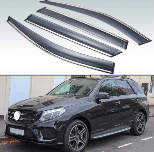 W166 適用: メルセデスベンツ GLE クラス GLE 2016 2017 2018 プラスチック ウインドウ バイザー レイン サンバイザー シールド アクセサリー AL KK 0309 AL :503405790:オートパーツエージェンシー