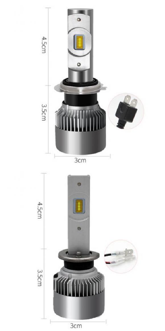 �w�b�h���C�g �o���u LED �K�p: ���m�[/RENAULT ���K�[�k �X�J�[�� 6000K 10000lm �z���C�g ���[�r�[�� H7�E�n�C�r�[�� H1 AL-KK-0624 AL