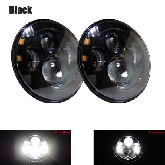 1�y�A �����j���O ���C�g 75W LED H4 7�C���` �G���W�F���A�C H4 LED �w�b�h���C�g �K�p: ���[�_/LADA �j�[���@ 2�s�[�X �u���b�N 45W AL-KK-2506 AL