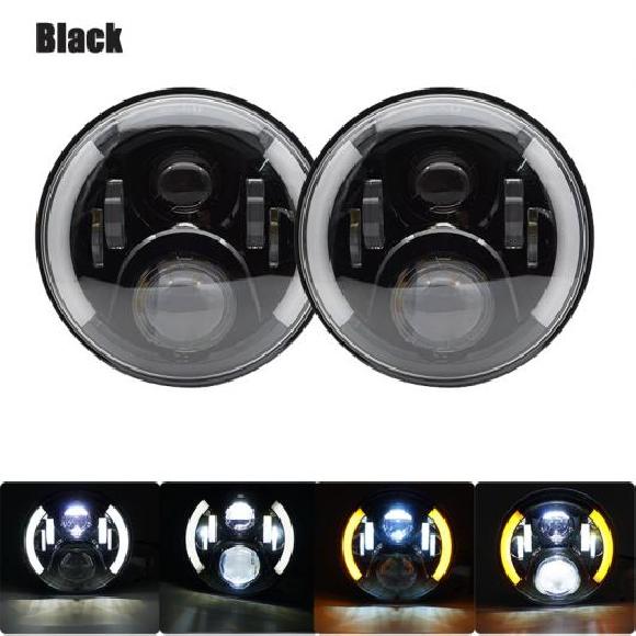 1�y�A �����j���O ���C�g 75W LED H4 7�C���` �G���W�F���A�C H4 LED �w�b�h���C�g �K�p: ���[�_/LADA �j�[���@ 2�s�[�X �u���b�N 60W AL-KK-2506 AL