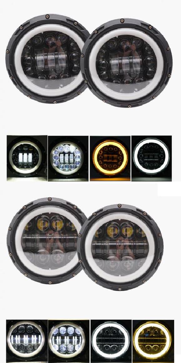 1�y�A �����j���O ���C�g 75W LED H4 7�C���` �G���W�F���A�C H4 LED 2�s�[�X �u���b�N 90W�E2�s�[�X �u���b�N 80W AL-KK-2506 AL