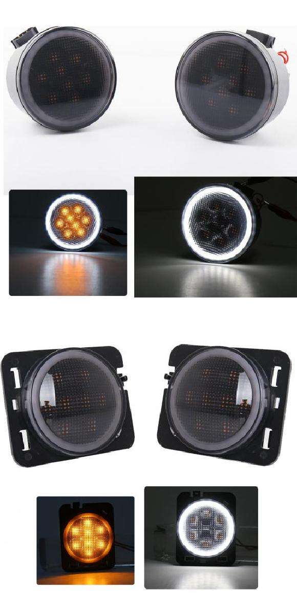 8 LED SMD ライト フロント フェンダー フレア ウインカー ライト 適用: ジープ/JEEP ラングラー JK マルチ・アイボリー AL KK 2524 AL :503469140:オートパーツエージェンシー