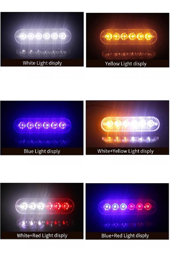 6LED �g���b�N �s�b�N�A�b�v �G�}�[�W�F���V�[ 12V 24V �T�C�h �X�g���{ �Z�L�����e�B �����j���O �z���C�g�`�u���[ ���b�h AL-KK-2794 AL