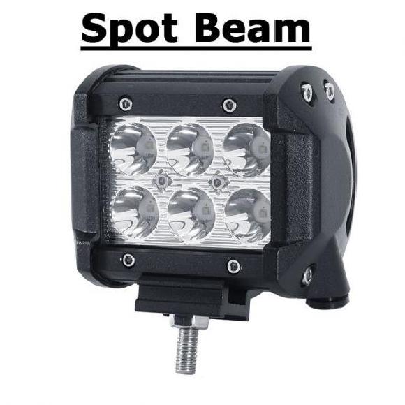 2�s�[�X 4�C���` 18W �X�|�b�g LED ���C�g �o�[ �h���C�r���O �t�H�O���C�g �o���u 4X4 LED ���[�N ���C�g �K�p: �I�t���[�h 1�s�[�X AL-KK-2798 AL