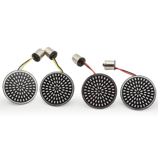 2ピース LED バレット ウインカー インジケーター ライト ランプ 1156 1157 LED 2ピース イエロー〜2ピース レッド レッド AL-KK-2824 2輪 ALの画像