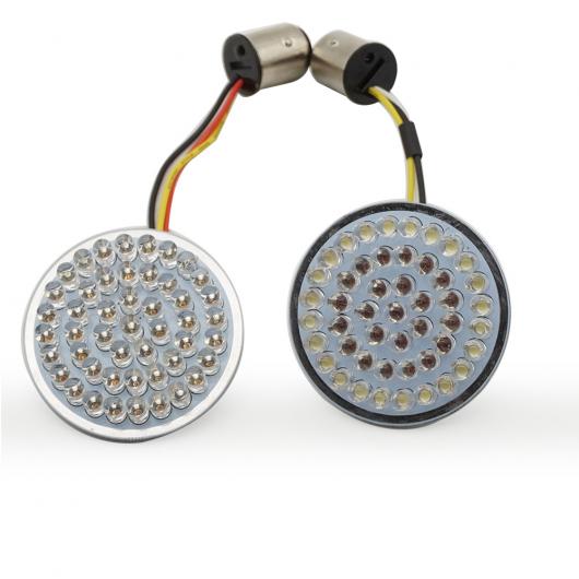 2ピース LED バレット ウインカー インジケーター ライト ランプ 1156 1157 LED 2ピース イエロー〜2ピース レッド レッド AL-KK-2824 2輪 ALの画像