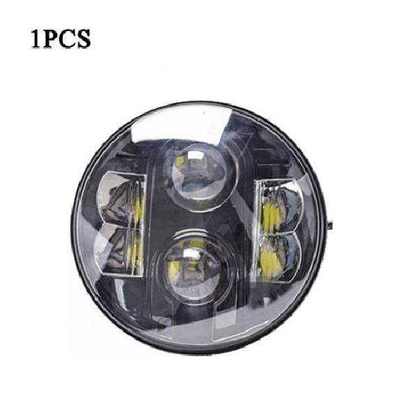 7�C���` 80W LED �w�b�h���C�g H4 �I�[�g�o�C �w�b�h���C�g 7 ���E���h �w�b�h�����v �n�C ���[ �r�[�� �K�p: �u���b�N 1�s�[�X AL-KK-2876 AL