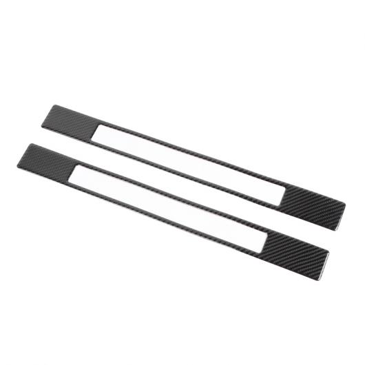 売りオーダー カーボンファイバー ドア シル スカッフ プレート ガード ステッカー トリム 適用: フォード/FORD マスタング 2015-2019 ブラック AL-KK-6388 AL