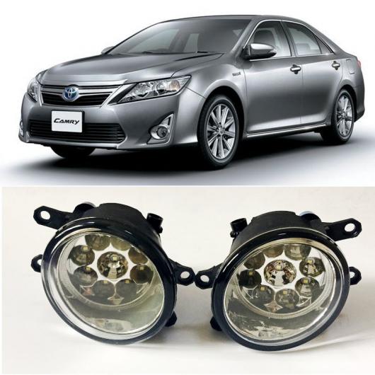 適用: トヨタ カムリ ハイブリッド JP仕様 2011 アップ 9LED チップ LED フォグ ヘッド ランプ H11 H8 12V 55W ハロゲン フォグライト タイプE AL KK 7691 AL :503563690:オートパーツエージェンシー