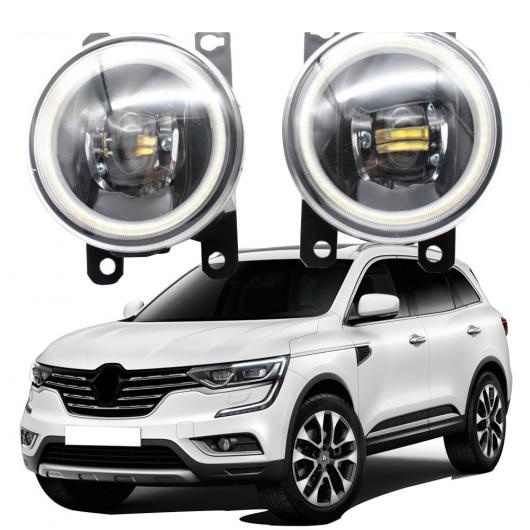 LED フォグライト カットラインレンズ 適用: ルノー/RENAULT コレオス 2016 2017 2018 サムスン QM6 HZG LED ホワイト エンジェルアイ AL KK 8067 AL :503577080:オートパーツエージェンシー