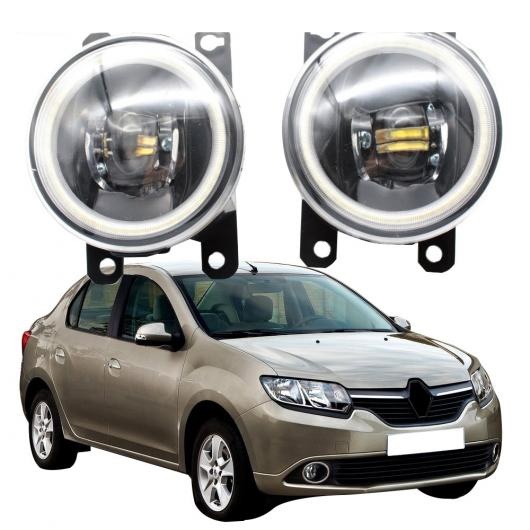 LED フォグライト カットラインレンズ 適用: ルノー/RENAULT タリア シンボル II III 2 3 2008 2019 ホワイト エンジェルアイ AL KK 8083 AL :503577400:オートパーツエージェンシー