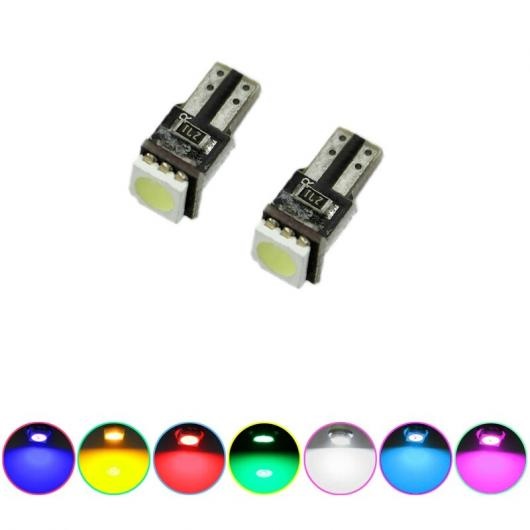 2�s�[�X T5 CAN-BUS LED �_�b�V���{�[�h ���C�g �G���[ 5050SMD 1-LED �T�C�h �E�F�b�W LED �����v �o���u �z���C�g�`�N���X�^���u���[ AL-LL-6858 AL