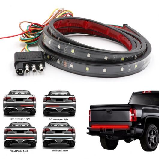 LED テールゲート ライト ストリップ 90 LED レッド/ホワイト ランニング ブレーキ ライト ウインカー ライト リバース 60インチ AL-MM-2144 AL