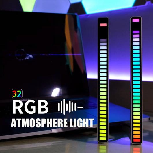 LED ストリップ ミュージック サウンド コントロール リズム ライト バー RGB 装飾 ライト チューブ USB シルバー 1ピース AL MM 2159 AL :504096460:オートパーツエージェンシー