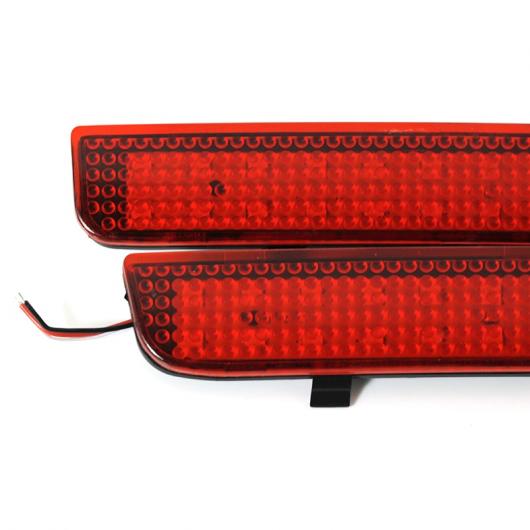 2ピース LED リア バンパー リフレクター ライト ドライビング ブレーキ フォグ トリム モールディング テール ランプ 適用: ランド AL-MM-2219 AL_3